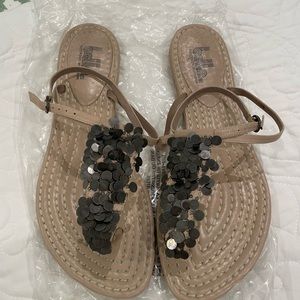 Size 10 Belle Sigerson Morrison Sequin Sandals